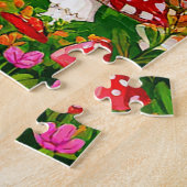 キノコの愛らしいキツネ ジグソーパズル (側面)