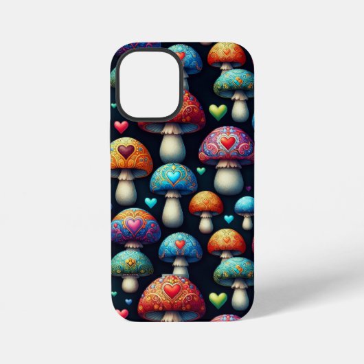 キノコの愛 iPhoneケース (裏面)