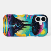 キノコの旅 iPhone 16ケース (裏面横)