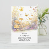 キノコの最初の誕生日招待状 招待状 (スタンド正面)