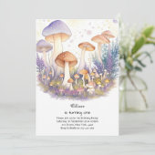 キノコの最初の誕生日招待状 招待状 (スタンド正面)