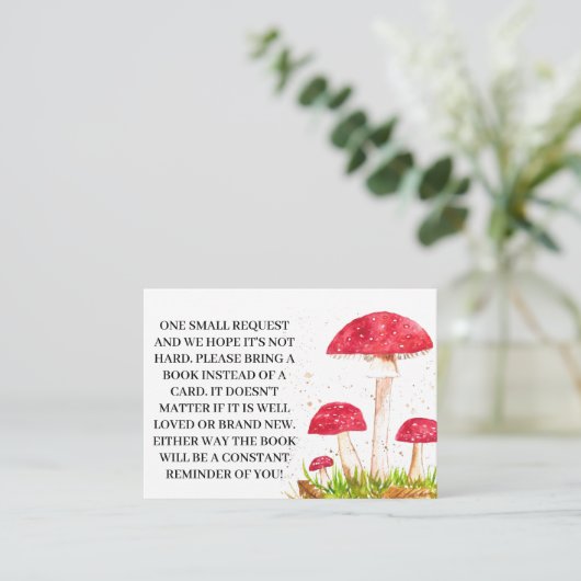 キノコの本のベビー依頼 エンクロージャーカード (スタンド正面)