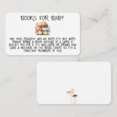 キノコの本の赤ちゃんシャワーを持ってフラット座席表 プレイスカード (正面/裏面)