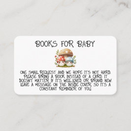 キノコの本の赤ちゃんシャワーを持ってフラット座席表 プレイスカード