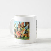 キノコの格言とカエル コーヒーマグカップ (正面左)