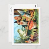 キノコの格言とカエル ポストカード (正面/裏面)
