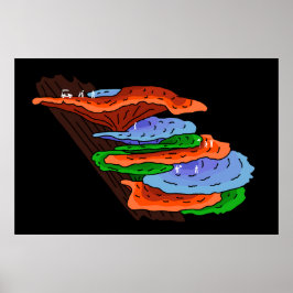 キノコの棚でのゴルフ ポスター