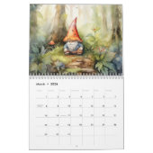 キノコの森のカレンダーでお茶の時間 カレンダー (3月 2026)