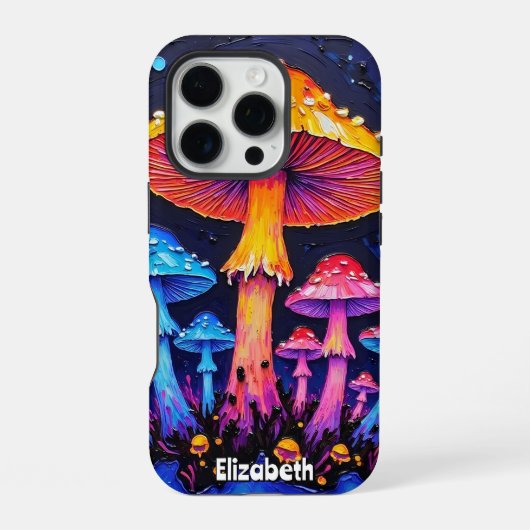 キノコの森のシンフォニー iPhoneケース (裏面)