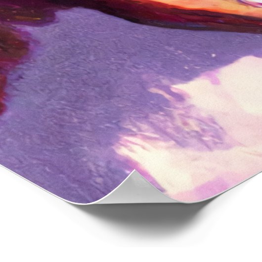 キノコの森の冬 | AIアートポスター ポスター (角)