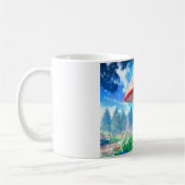 キノコの森の幻想芸術 コーヒーマグカップ (左)