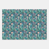 キノコの森の魔法のギフト ラッピングペーパーシート (正面2)