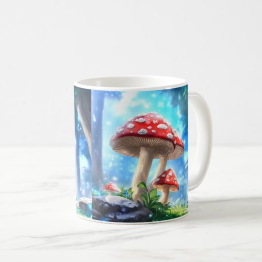 キノコの森 コーヒーマグカップ (正面右)