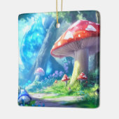 キノコの森 セラミックオーナメント (左)