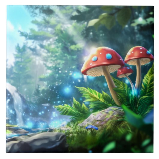 キノコの森 タイル (正面)