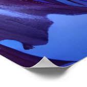 キノコの森、夜、月、雪 | AI Art ポスター (角)