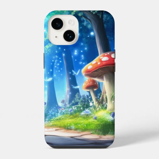 キノコの森 iPhoneケース (裏面)