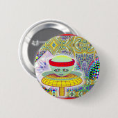 キノコの民の女王 缶バッジ (正面&裏面)