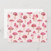 キノコの水のカラーパターン ポストカード (正面/裏面)