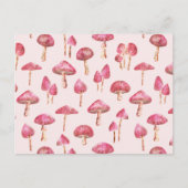 キノコの水のカラーパターン ポストカード (正面)