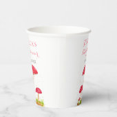 キノコの水の色かわいい赤ちゃんシャワー 紙コップ (右)