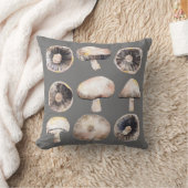 キノコの水色 クッション (ブランケット)