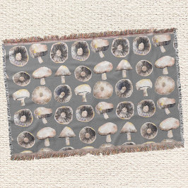 キノコの水色 スローブランケット