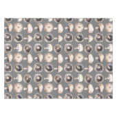 キノコの水色 テーブルクロス (正面(横))