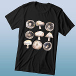 キノコの水色 トライブレンドＴシャツ<br><div class="desc">茶色と灰色の絵画ニュートラルシェードのキノコのミニマルな水色。オリジナルアートby Nic Squirrell.ベジタリアン、ビーガン、調理師、シェフに最適。</div>