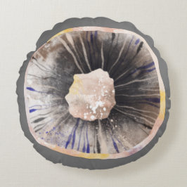 キノコの水色 ラウンドクッション
