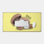 キノコの漫画イラストレーション デスクマット (キーボード&マウス)