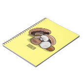 キノコの漫画イラストレーション ノートブック (左側)