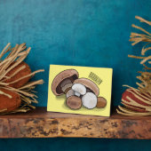 キノコの漫画イラストレーション フォトプラーク (側面)