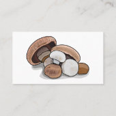 キノコの漫画イラストレーション 名刺 (裏面)