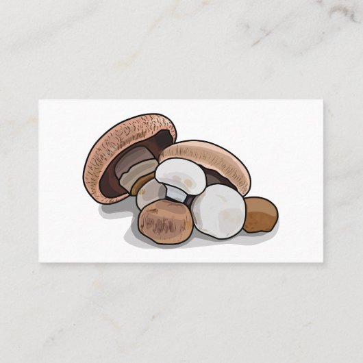 キノコの漫画イラストレーション 名刺 (裏面)