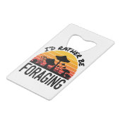 キノコの狩り私はむしろフォーミングしたい クレジットカード栓抜き (正面アングル)