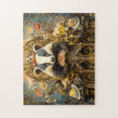 キノコの玉座のファンタジー ジグソーパズル (縦)