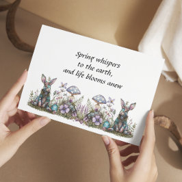 キノコの神秘的なウサギ カード