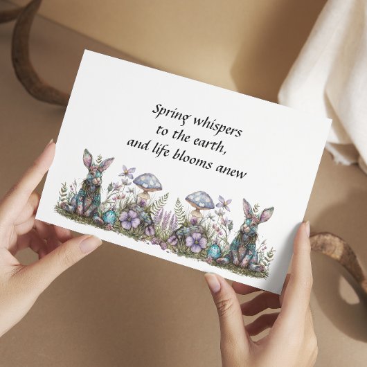 キノコの神秘的なウサギ カード