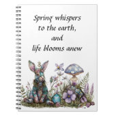 キノコの神秘的なウサギ ノートブック (正面)