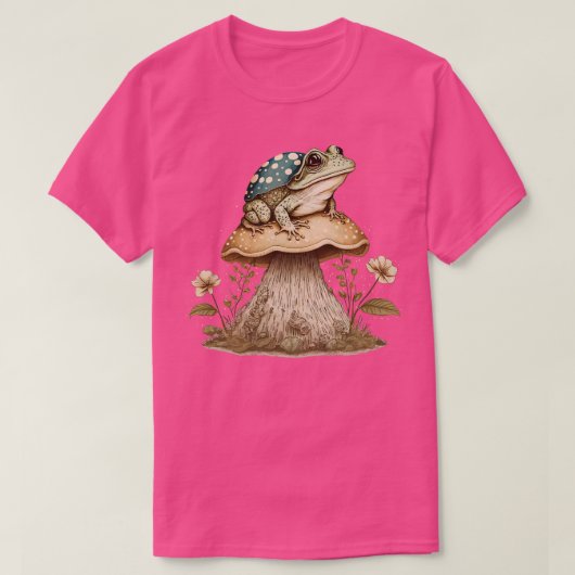 キノコの美容カエル11 Tシャツ (デザイン正面)