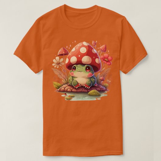 キノコの美容カエル13 Tシャツ (デザイン正面)