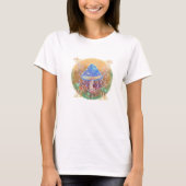 キノコの自動パターン Tシャツ (正面)
