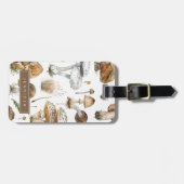 キノコの荷物タグ ラゲッジタグ (正面横)