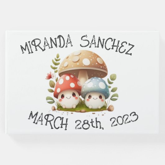 キノコの赤ちゃんシャワーへようこそ ゲストブック (正面)