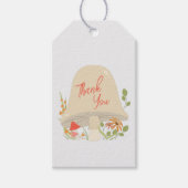 キノコの赤ちゃんシャワーウッドランド ギフトタグ (正面)