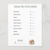 キノコの赤ちゃんシャワーベビー項目の価格を推測 (正面)