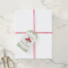 キノコの赤ちゃんシャワー ギフトタグ