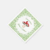 キノコの赤ちゃんシャワー スタンダードカクテルナプキン (角)
