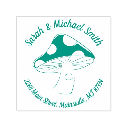 キノコの赤ちゃんシャワー セルフインキングスタンプ (デザイン)